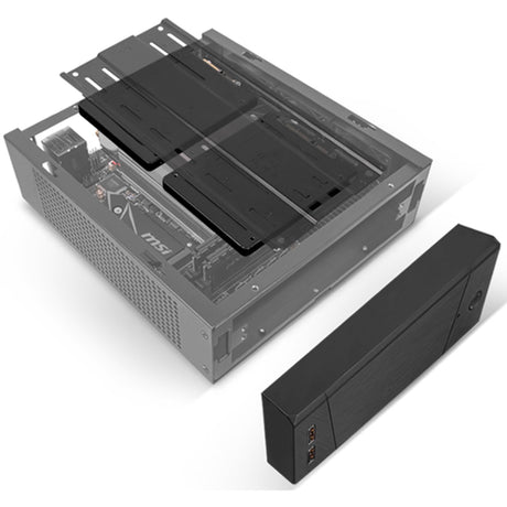 Silverstone sst-ml10b htpc-hus (sort | 2x usb-a)