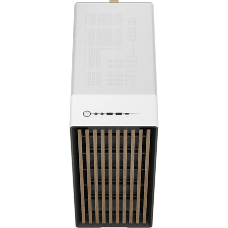 Fractal design nord midi tårnhus (hvid træfarve | 2x USB-A | 1x USB-C)