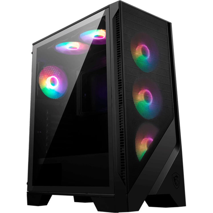 MSI Mag Forge 120A Airflow Midi Tower-hus (sort | 2x USB-A | RGB | Hærdet glas)