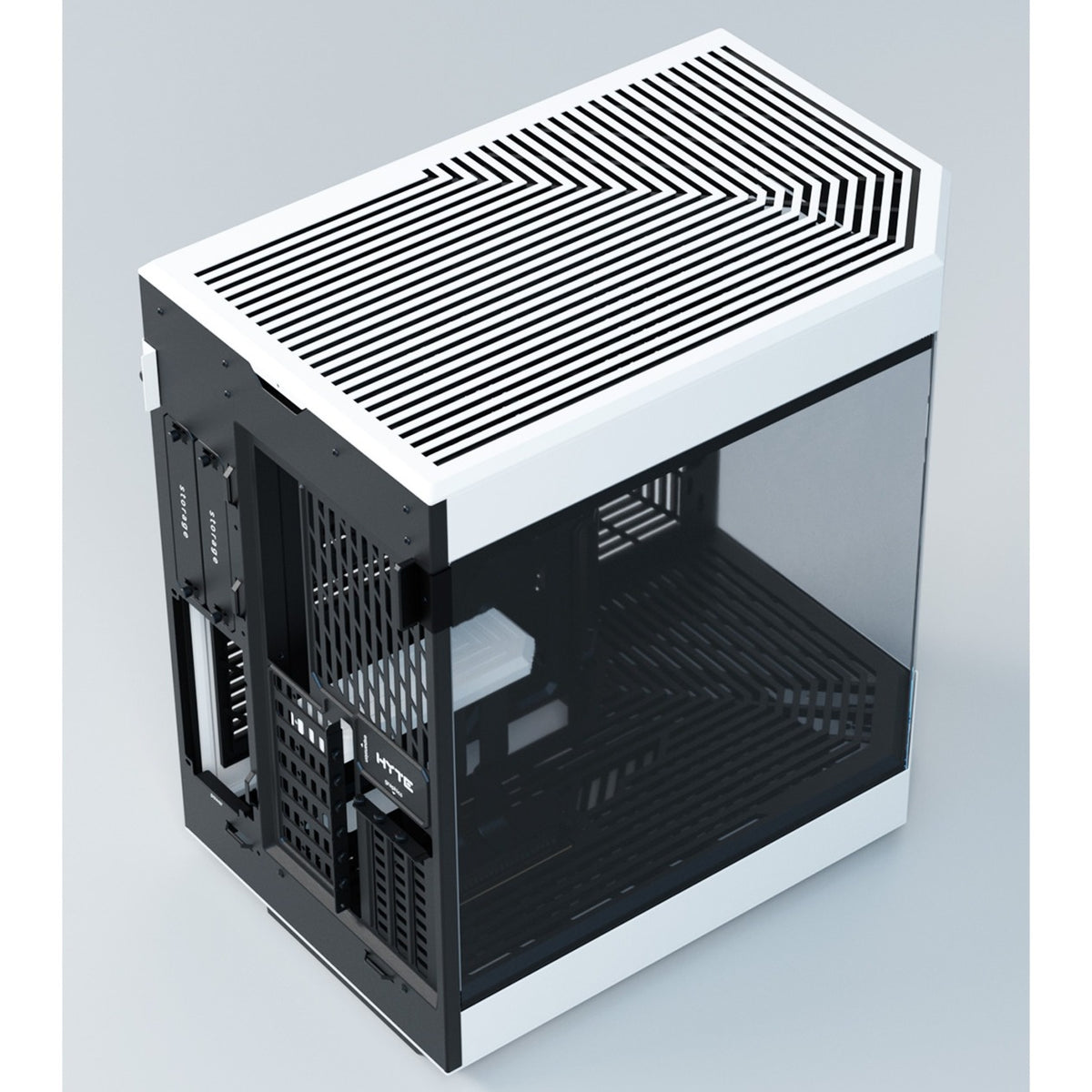 Hyte y60 midi tårnhus (hvid sort | 3x USB-A | hærdet glas)