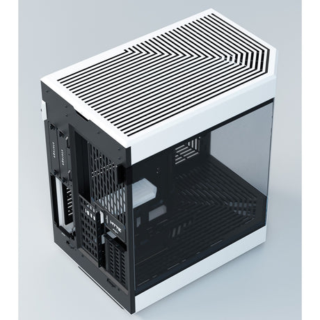 Hyte y60 midi tårnhus (hvid sort | 3x USB-A | hærdet glas)