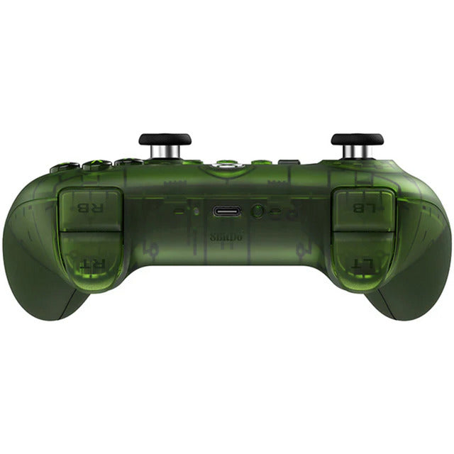 8bitdo ultimative 3-mode controller til xbox (grøn gennemsigtig, xbox series x|s, xbox one, pc, bluetooth usb-c 2,4 ghz)