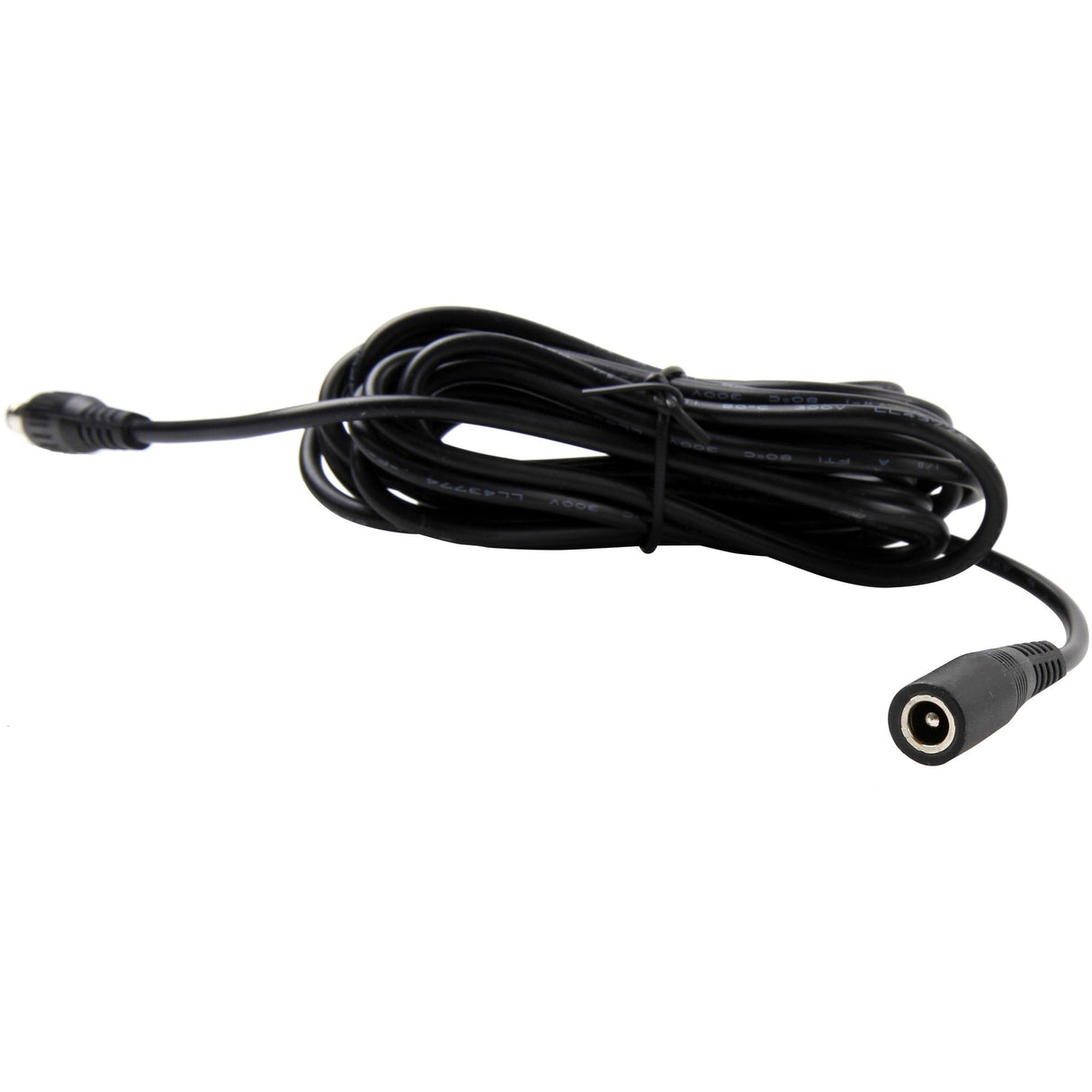 Foscam strømforsyning forlængerkabel (sort, 5 meter, 5v, stik 3,5 x 1,35 mm)