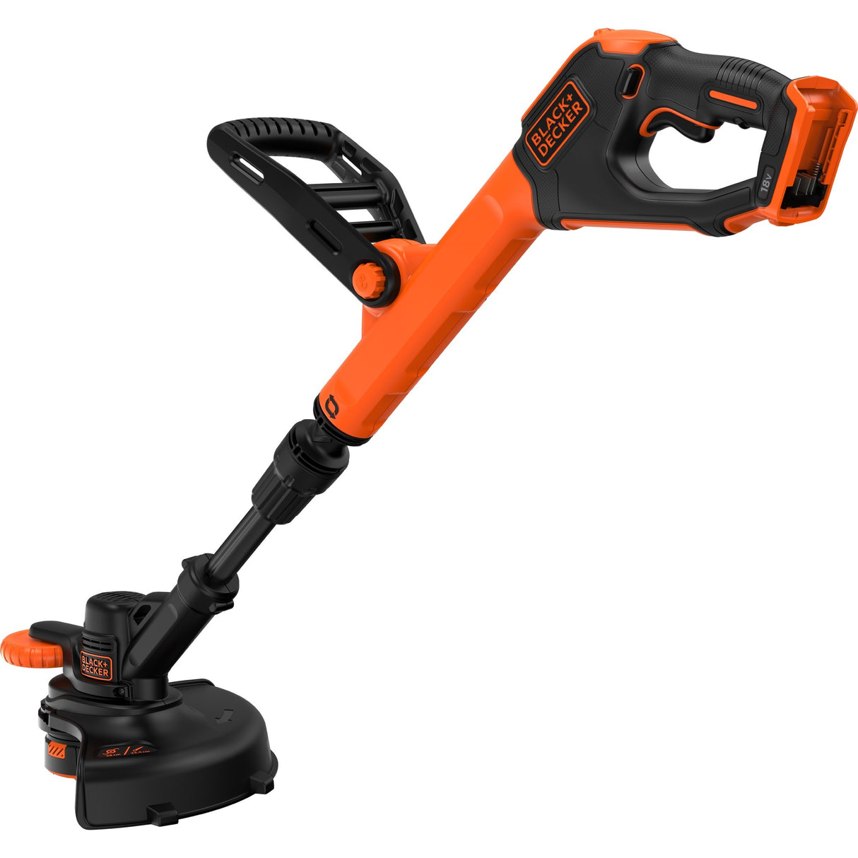 Black+decker 18v afs græstrimmer uden batteri (sort orange, 28 cm, batteri og oplader medfølger ikke)