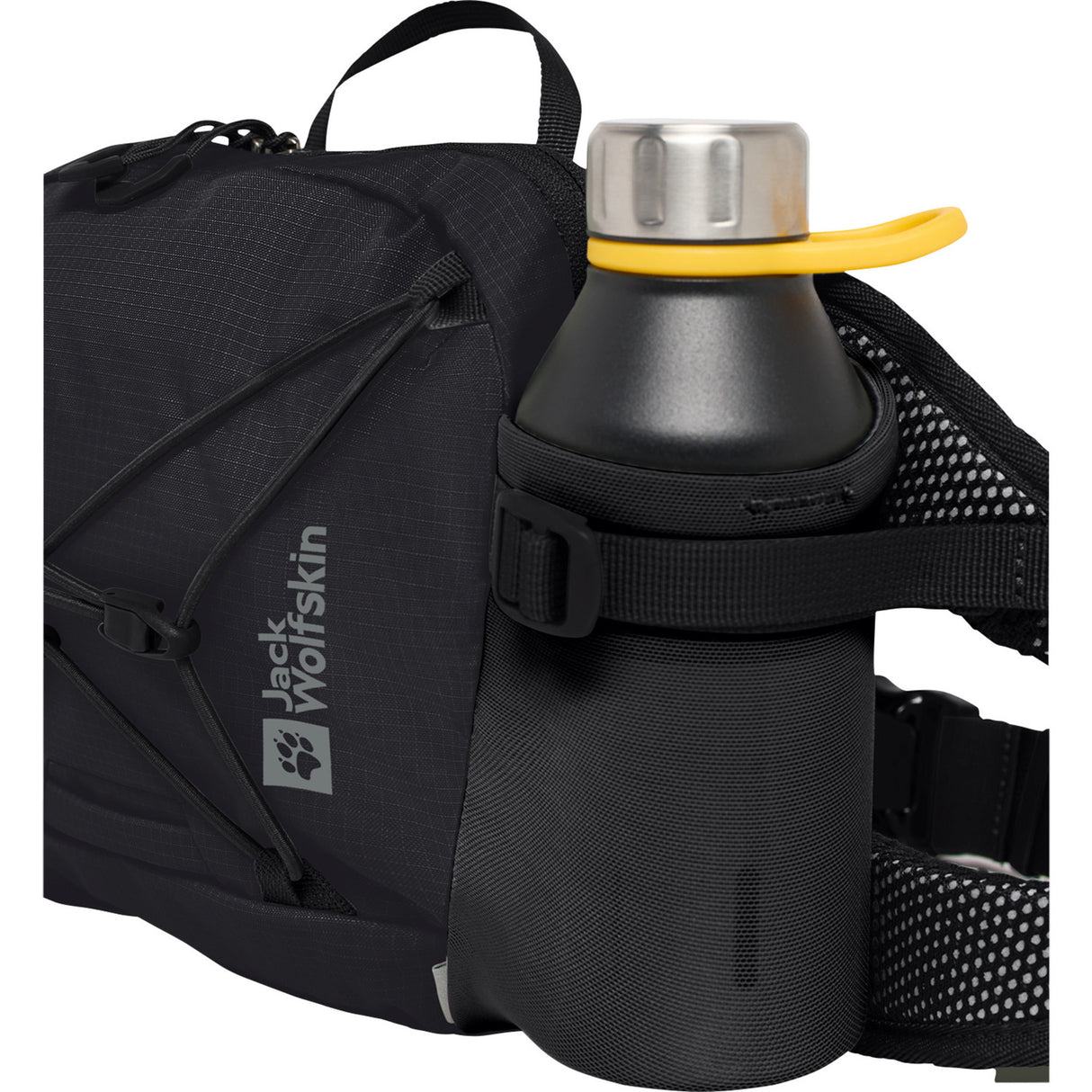 Jack wolfskin velocity hoftetaske (sort, 4 liter)