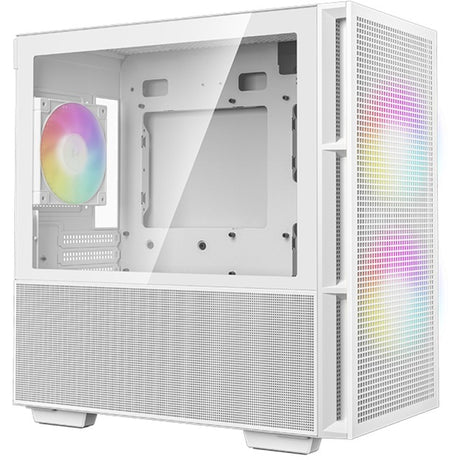 Deepcool ch360 mini tårnhus (hvid | 1x USB-A | 1x USB-C | RGB | vindue)