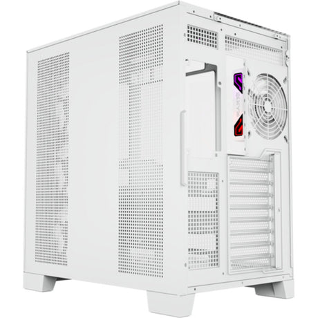 Xyz PC Gear Tesseract A-RGB Midi Tower-hus (hvid | 2x USB-A | 1x USB-C | RGB | hærdet glas)