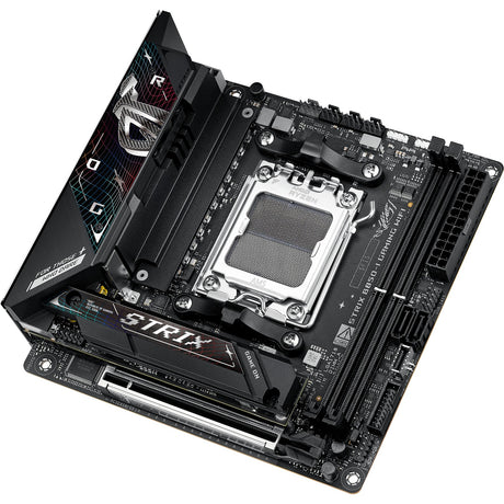 Asus ROG Strix B850-I Gaming Wi-Fi Socket AM5 bundkort (2,5 GB-LAN, Wi-Fi 7, BT, Lyd, Mini-ITX)