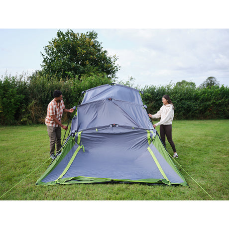 Coleman fastpitch victoria falls 4 blackout tent – 4 persoons tent - snel opzetten dankzij fastpitch – blackout bedroom technology - groen