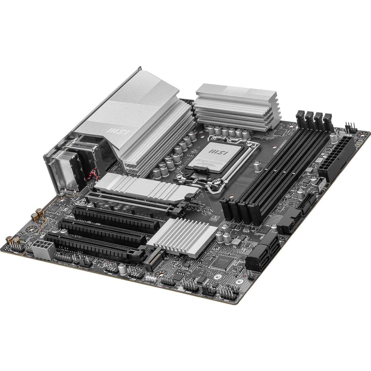 MSI Pro B860M-A WiFi Socket 1851 bundkort (sølv, RAID, 5GB-LAN, WiFi 7, BT, lyd, µATX)