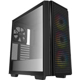 Deepcool CG540 midi tårnhus (sort | 2x USB-A | vindue)