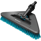 Gardena cleansystem håndtag børste hård flex, børste til større, hårde overflader vaskebørste (grå turkis, 18814-20)