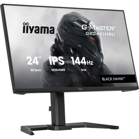 Iiyama G-Master Black Hawk GB2441HSU-B1 23.8 gaming-skærm (sort, HDMI, DisplayPort, 2x USB-A, USB-B, 144 Hz)