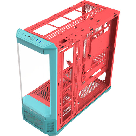 Thermaltake view 600 tg mint jordbær stort tårnhus (myntebær | 2x USB-A | 1x USB-C | hærdet glas)