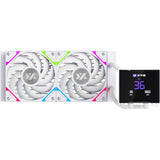 Xyz pc gear hydrotemp aio 240 vandkøling (hvid, argb, pwm)