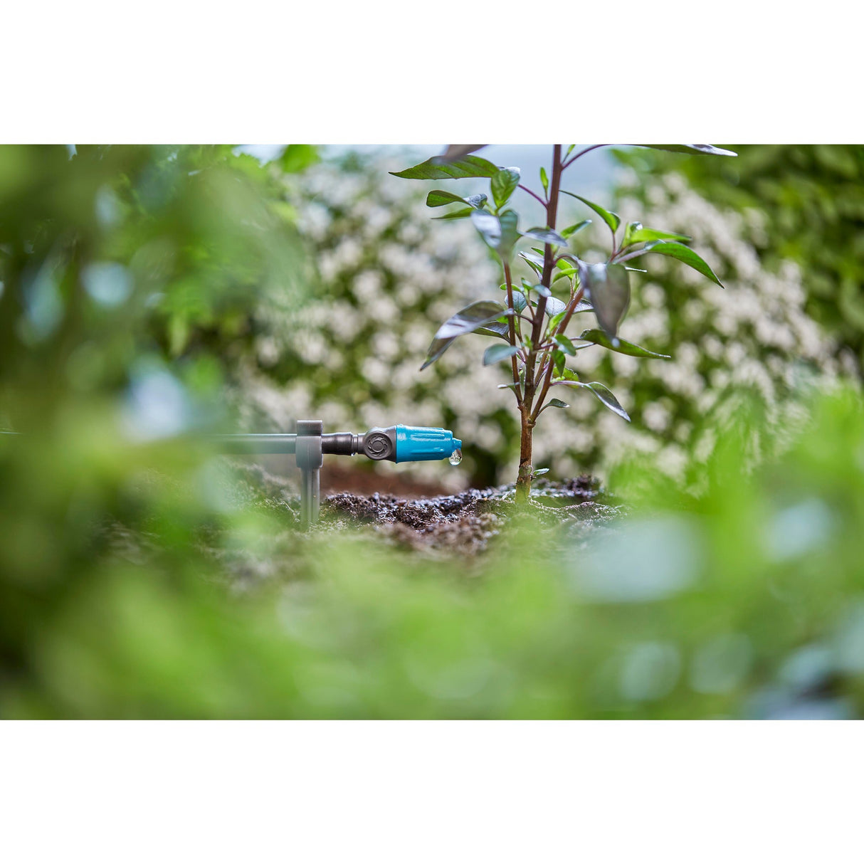 Gardena justerbar endedripper 0–15 l u drypper (sort turkis, 10 stk.)