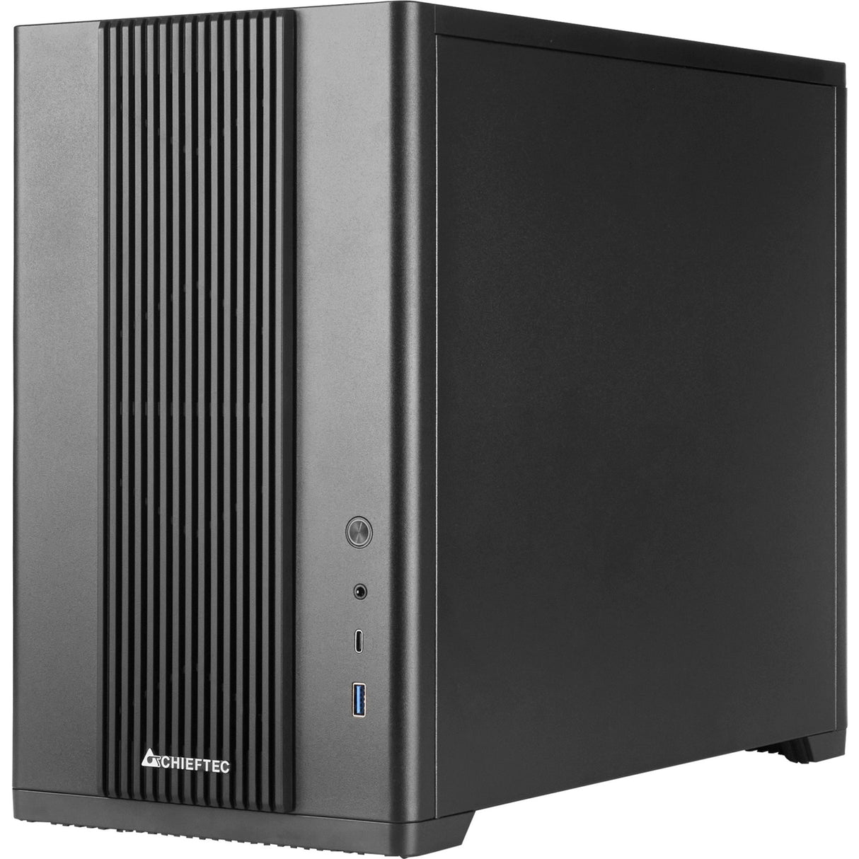 Chieftec bx-mesh mini tårnhus (sort | 1x USB-A | 1x USB-C | hærdet glas)