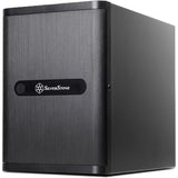 Silverstone sst-ds380b mini tårnhus (sort | 2x USB-A)