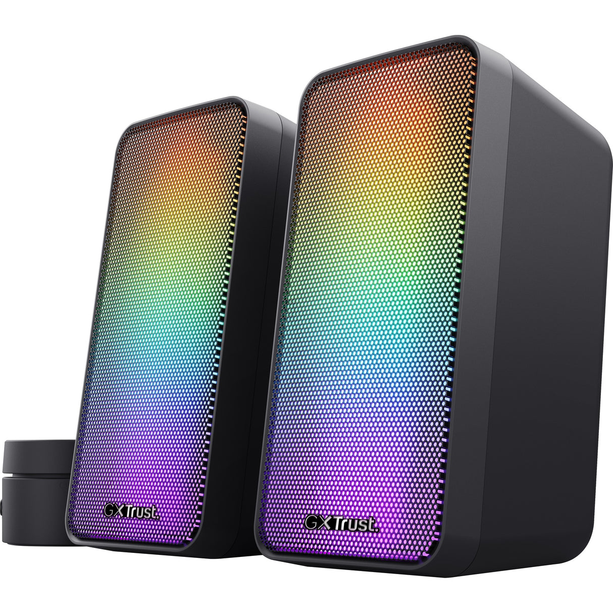 Trust GXT 611 Wezz Illuminated 2.0 RGB Speaker Set PC Speaker (sort, RGB LED'er)