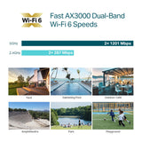 Tp-link omada eap650-outdoor ax3000 wifi 6 adgangspunkt (hvid, poe)