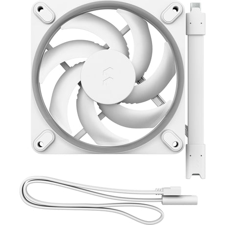 Fractal design momentum 12 rgb kabinet blæser (hvid, 120 x 120 x 25 mm, pwm)
