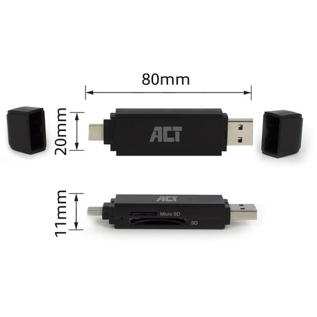 Act kortlæser ac6375 sort