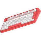 Iqunix og80 joy forhandler trådløst mekanisk tastatur (rød, us-layout (qwerty), iqunix moonstone, 80% (tkl), rgb-lysdioder, hot-swappable, pbt, 2.4ghz | bluetooth 5.1 | usb-c)