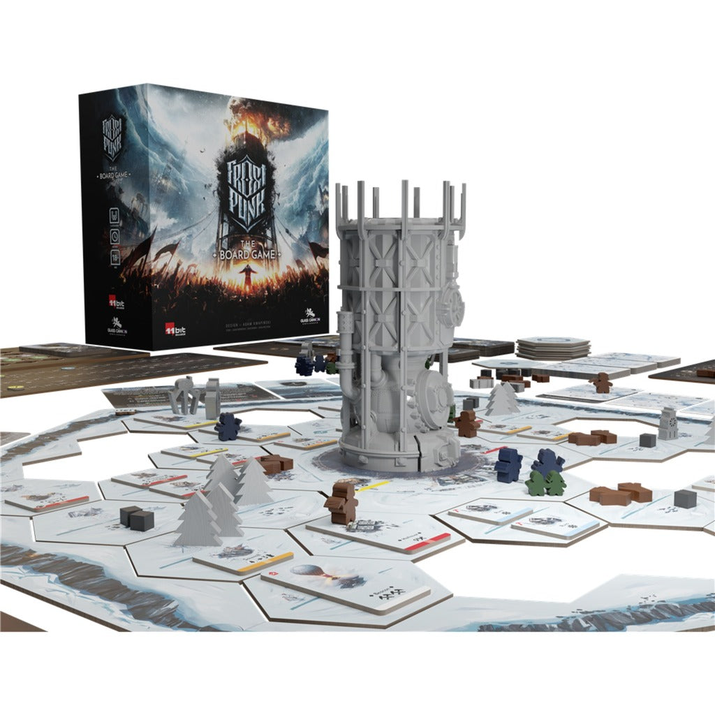Europæisk spillernetværk frostpunk brætspil (engelsk, 1 - 4 spillere, 120 - 150 minutter, fra 16 år)