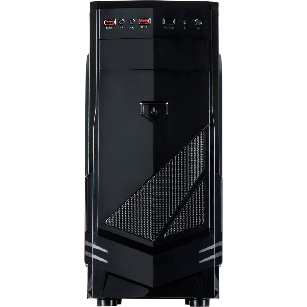 Inter-tech b-30 midi tårnhus (sort | 2x USB-A)