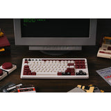 8bitdo retro mekanisk tastatur fami edition (beige, us layout (qwerty), kailh box hvid, 80% (tkl), bluetooth lavenergi, trådløs 2.4g, usb)
