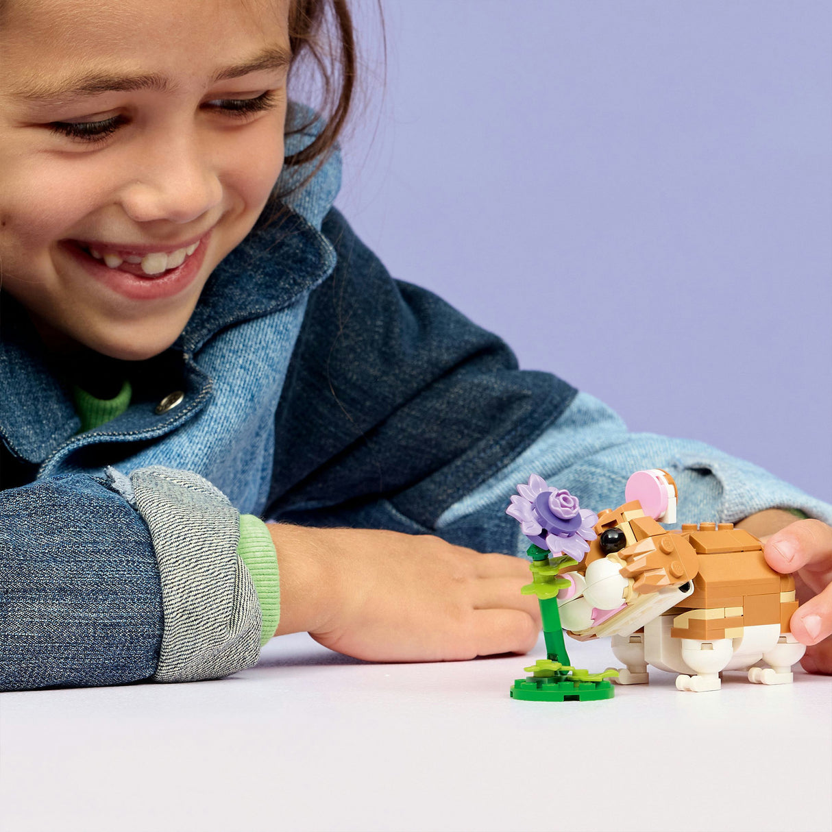 Lego ® creator 3i1 sød hamster med blomst - 31376