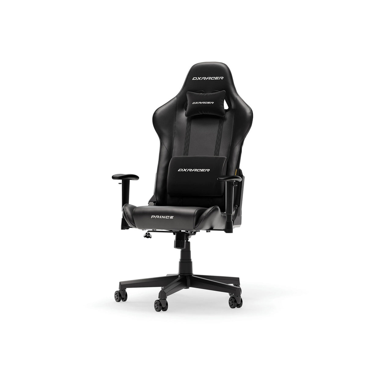 Dxracer prince l sort pvc læder gaming stol (sort)