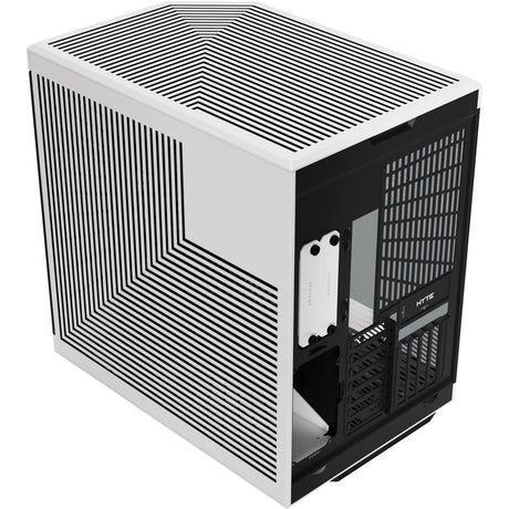 Hyte y70 midi tårnhus (sort og hvid | 2x USB-A | 1x USB-C | hærdet glas)