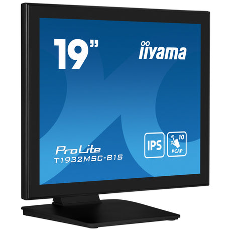 Iiyama prolite t1932msc-b2s 19 berøringsskærmsskærm (sort, VGA, HDMI, skærmport, lyd, berøringsskærm)
