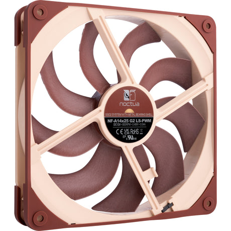 Noctua nf-a14x25 g2 ls-pwm kabinetventilator (brun, 140 x 140 x 25 mm)