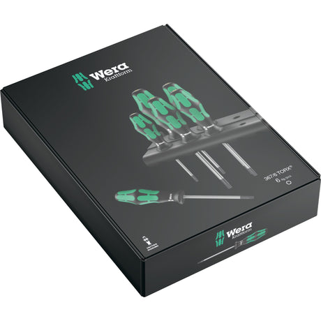 Wera 367 6 skruetrækkersæt kraftform plus (sort grøn, 6-delt)