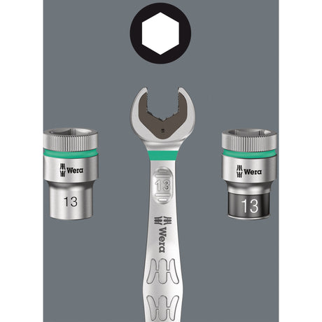 Wera 8100 sa 11 zyklop metal skraldesæt, 28-delt værktøjssæt (omskifterpal, 1 4-drev)