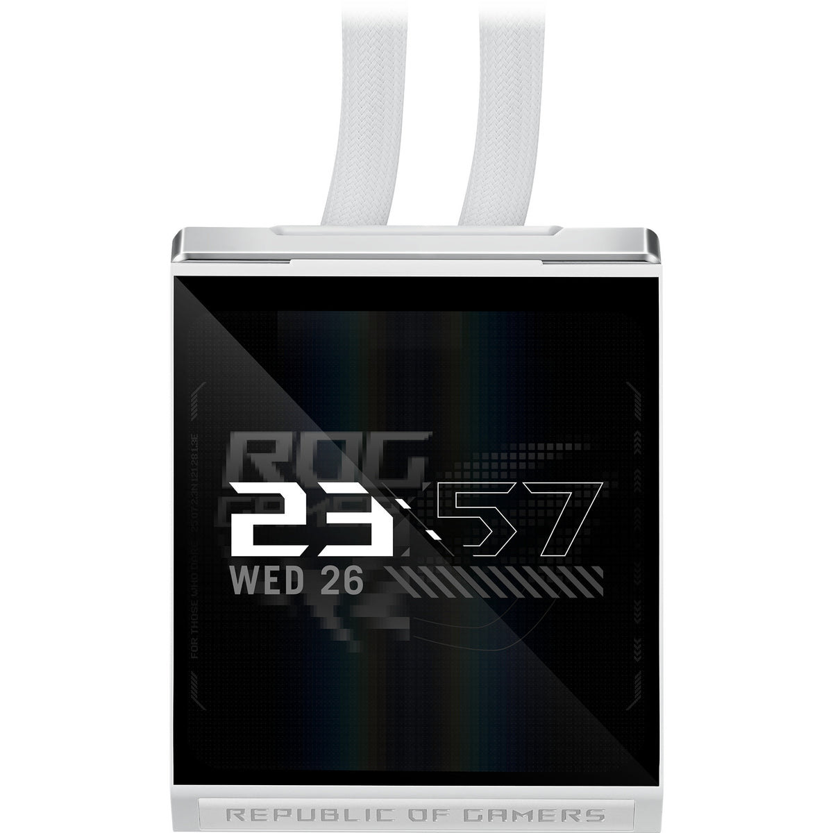 Asus rog strix slc iv 360 argb lcd white edition waterkoeling (wit)