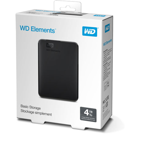 WD -elementer bærbare, 4 TB