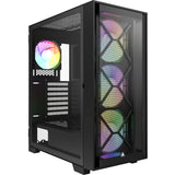 Montech air 1000 premium midi tårnhus (sort | 3x USB-A | hærdet glas)