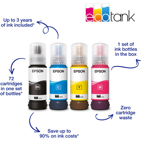 Epson ecotank et-4800 alt-i-en inkjetprinter med faxfunktion (sort)