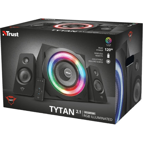 Trust GXT 629 Tytan RGB Illuminated 2.1 Speaker Set PC Speaker (Sort)