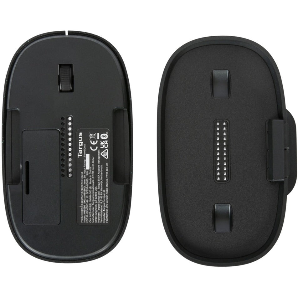 Targus ergoflip ecosmart mus (sort, 4000 dpi, Bluetooth 5.0 lavenergi)
