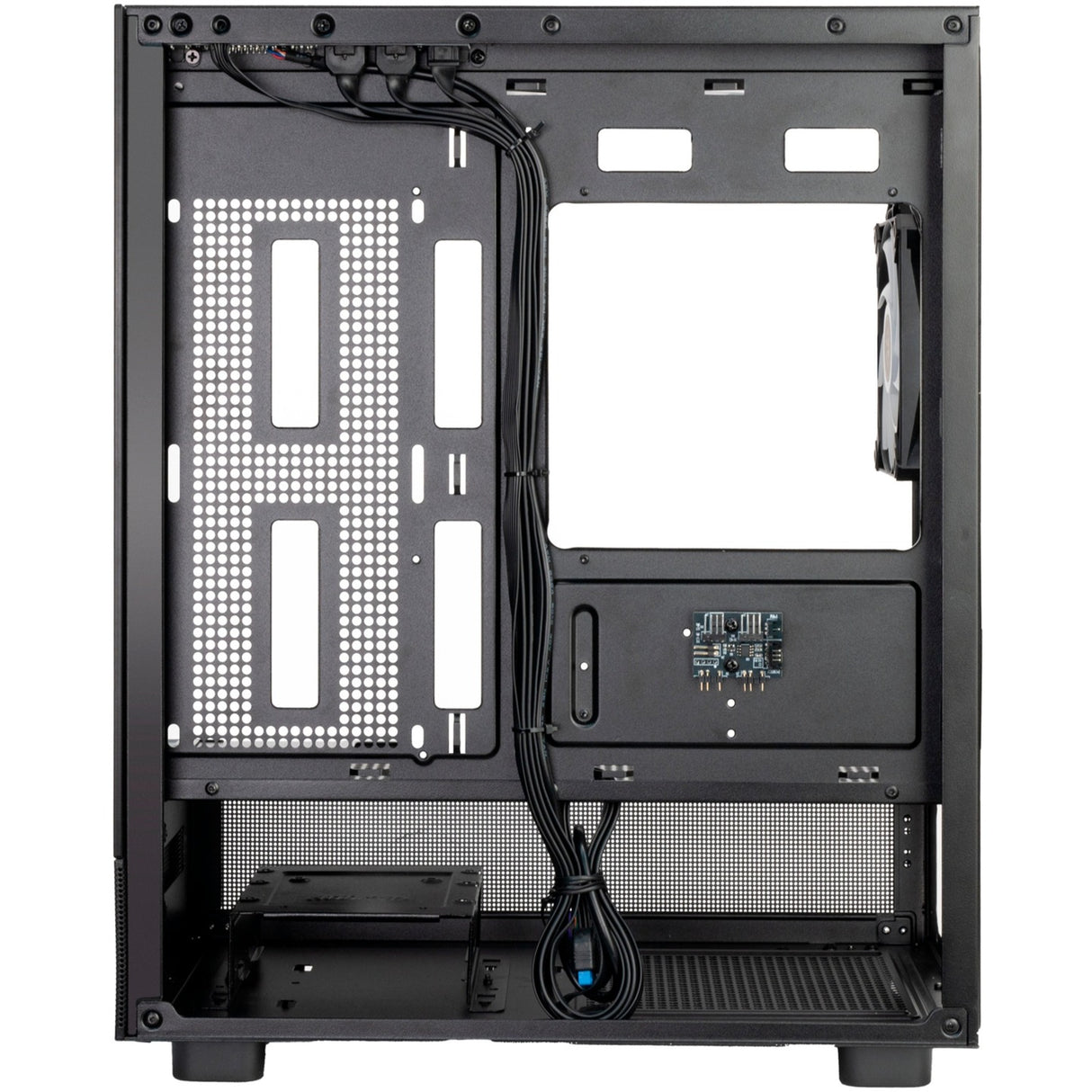 Silverstone lucid 04 mini tårnhus (sort | 2x USB-A | 1x USB-C | RGB | hærdet glas)