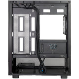 Silverstone lucid 04 mini tårnhus (sort | 2x USB-A | 1x USB-C | RGB | hærdet glas)