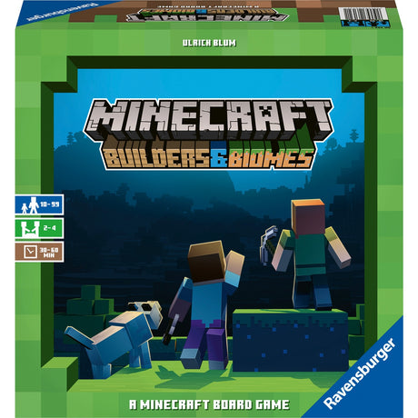 Ravensburger minecraft builders biomes brætspil (flersproget, 2 - 4 spillere, 30 - 60 minutter, fra 10 år)