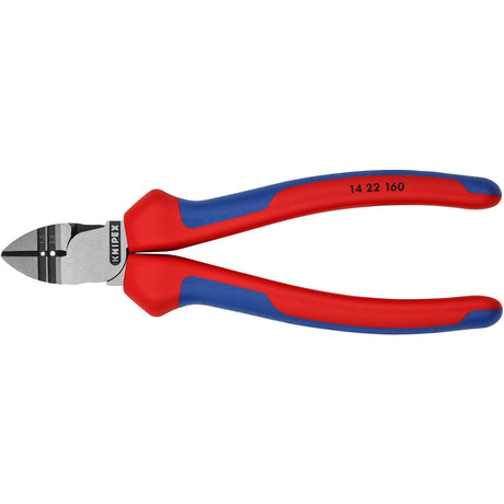 Knipex afisoleringssidetænger 14 22 160 skæretænger (rød blå, længde 160 mm, VDE testet)