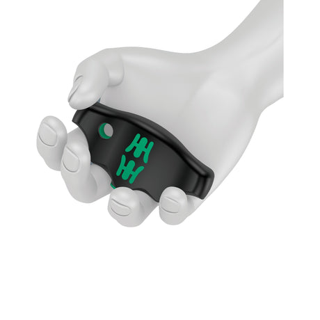 Wera 454 10 hf sæt imperial 1 L-nøglesæt T-håndtag hex-plus (sort grøn, med holdefunktion, tommelfingre, 10 stk.)