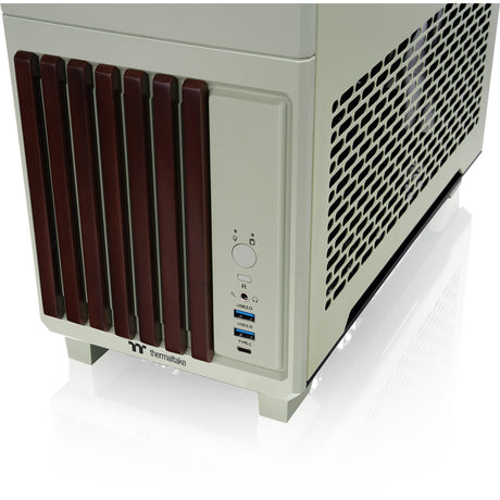 Thermaltake tr100 ws matcha green mini tower behuizing (lichtgroen | 2x usb-a | 1x usb-c)