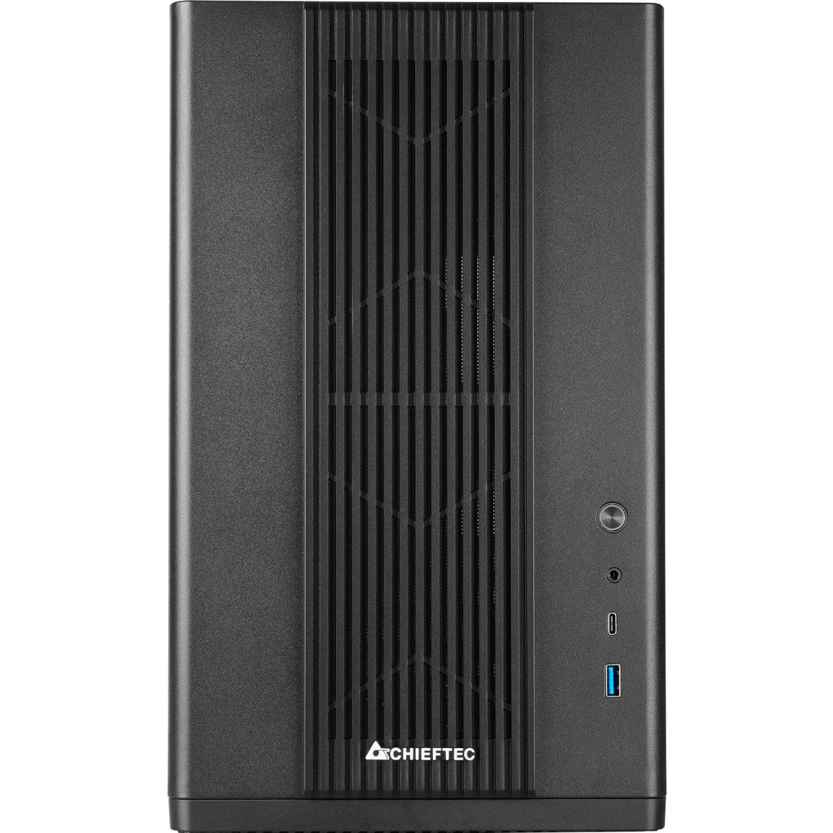 Chieftec bx-mesh mini tårnhus (sort | 1x USB-A | 1x USB-C | hærdet glas)